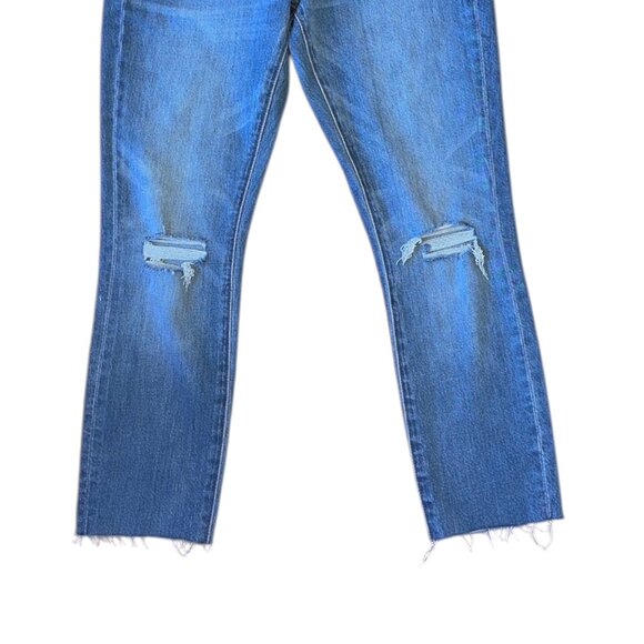 Madewell the high rise slim crop boyjean knee rip edition - Picture 8 of 10
